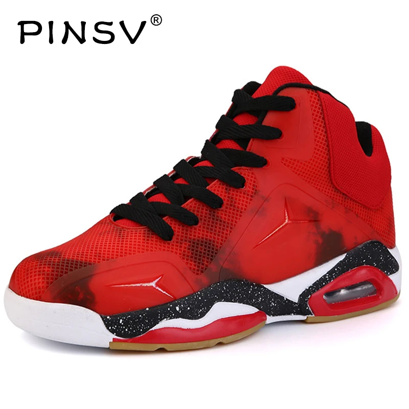 PINSV Barato Zapatilla de Baloncesto Hombres Zapatos Baratos Zapatillas de Baloncesto Cesta Homme Para Hombre Zapatos de De Basquete Alto Rojo|basketball sneakers|cheap basketball sneakerstenis de basquete - AliExpress