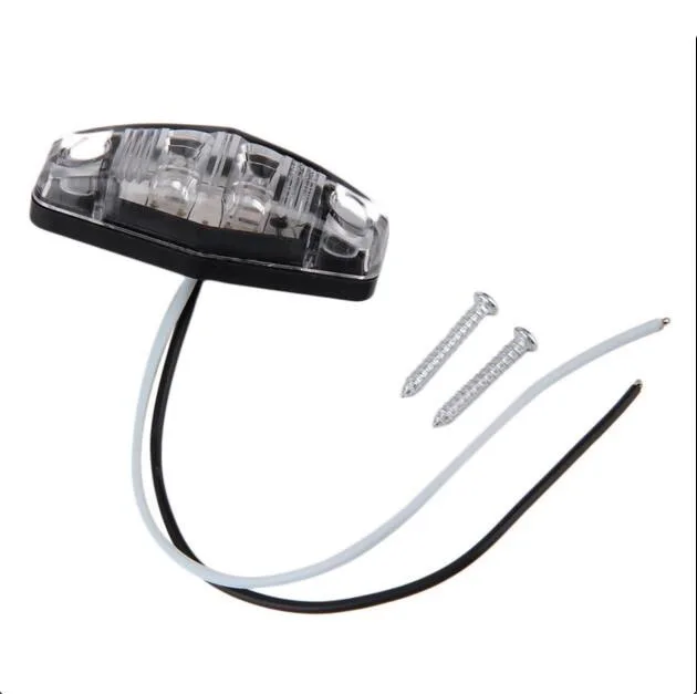 12V 24V 2pcs LED Side Marker Blinker Trailer Side Lights Clearance Lamp