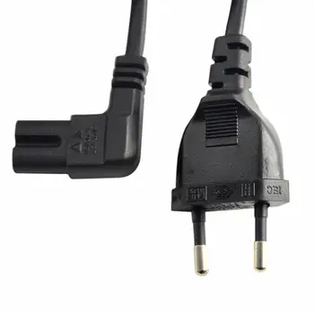 

Chenyang Europe 2pin Male to IEC 320 C7 Power Supply Cord cable 1M 90 Degree Right Angled