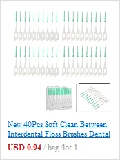 40 шт. мягкая чистка между межзубной нитью щетки для зубов инструмент для ухода за полостью рта
