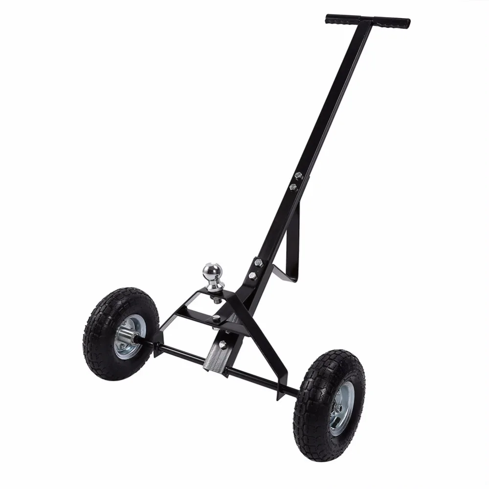 440 lbs Wheels Metal Caravan Trailer Dolly Mover Heavy Duty T handle