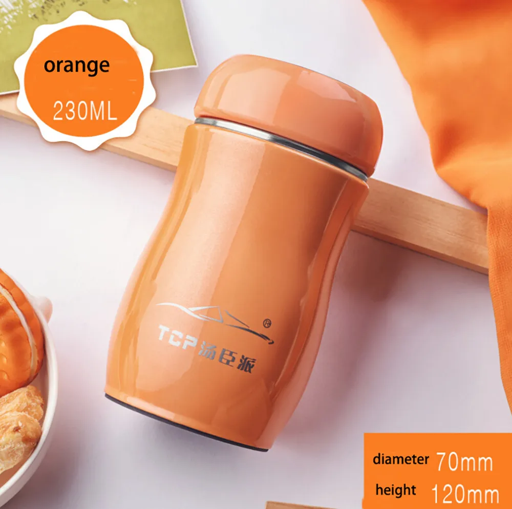 

200ML food grade stainless steel candy color travel thermos completely leakproof L0323