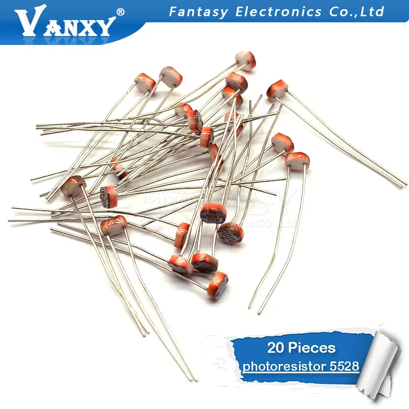 20 шт. фоторезистор 5528 5 мм Фоточувствительный резистор 35511|photosensitive resistance|photoresistor