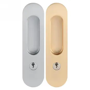 

1 Set of Sliding Door Lock Handle Anti-theft with Keys for Barn Wood Furniture Hardware Door Latch Lock for Double Doors