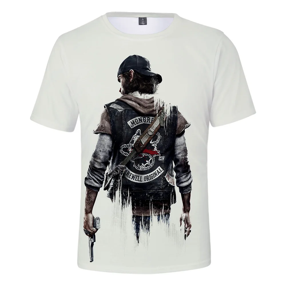

New T Shirt Men Women Funny Custom Hot games Days Gone 3D Print Short Sleeve Tops Summer Hot Sale Casual Streetwear T-shirts