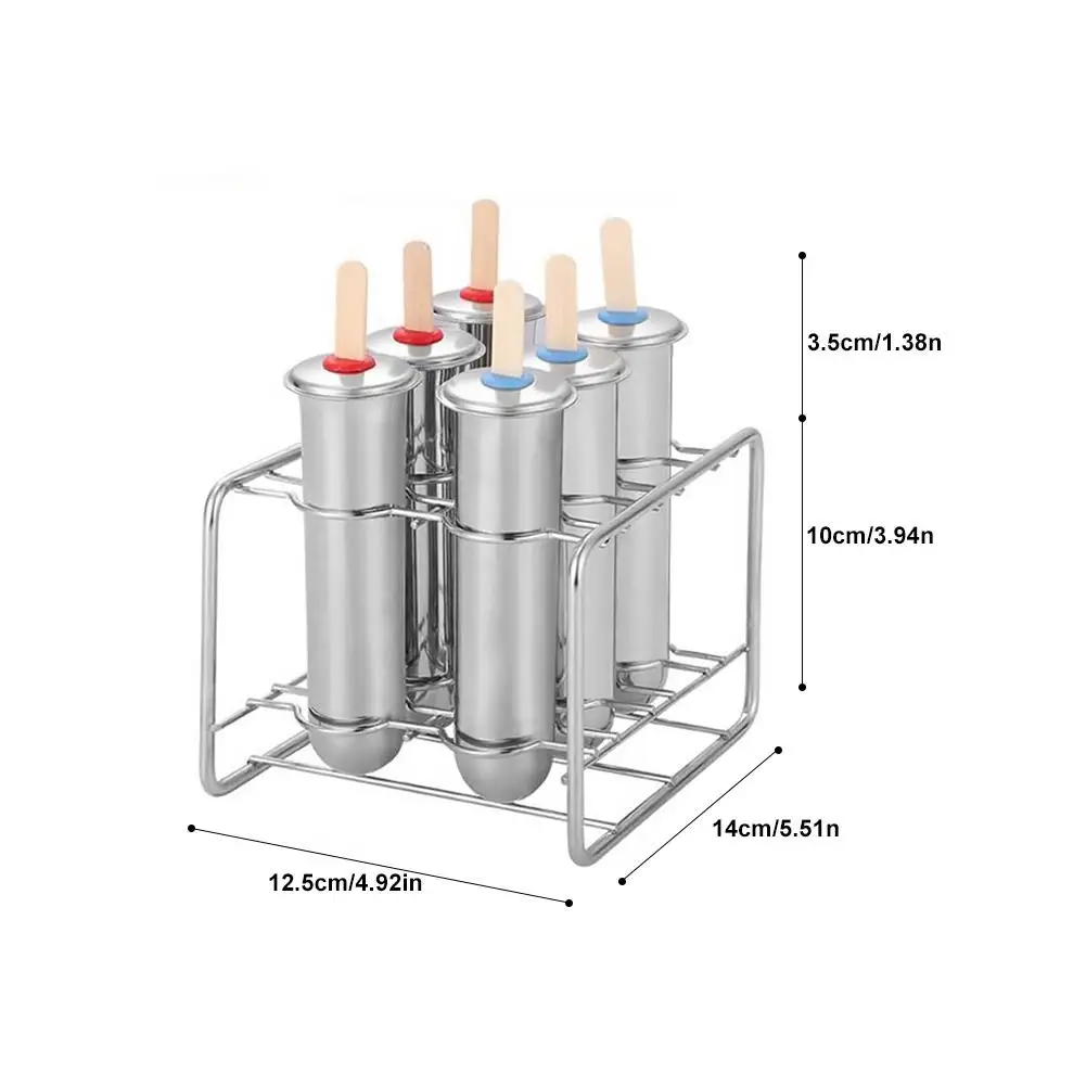 6/10 Формочки 304 из нержавеющей стали формы для мороженого палочки для дома DIY фруктовые инновационные трубчатые формы для льда