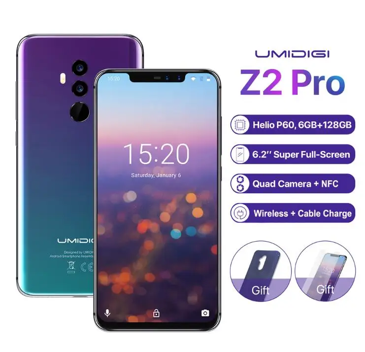 Ulefone Мощность 2 мощность MTK6750T Octa core 4 г смартфон ГБ + 64 Android 7.0 5.5 дюймов FHD OTG 6050 мАч Quick