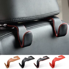 2 шт. для Mercedes Benz CLA C117 ML SLK GLK E350 W212 W205 W204 W203 W211 сумка на спинку сиденья крючок Вешалка кожаный подголовник крепление клип