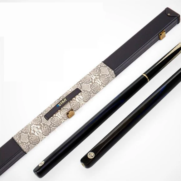 

Star Snooker Cue 3/4 Split 9.8-10mm Tip Professional Ashwood Billar with Extension and Box For Beginners Training Snooker Cue