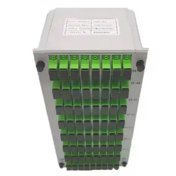 

2PCS 1x64 Fiber Optical PLC Splitter 1:64 64 port LGX Box Cassette Card Inserting SC/APC or SC UPC PLC splitter Module