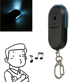 

Novelty Whistle or shout Wireless Anti-Lost Alarm Whistle Sound Key Finder Locator With Keychain LED Light red blue green