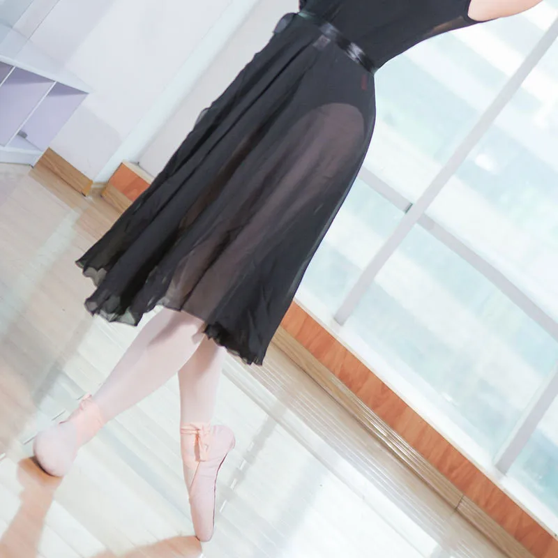 

New Adult Ballet Tulle Skirt Teacher Training Long Chiffon Ballet Skirts Leotard Woman Dance Costume Ballet Dancewear Free Size