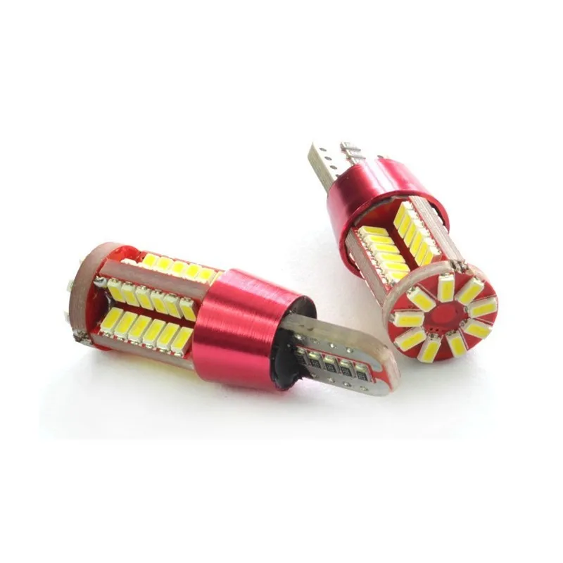 Free Canbus T10 57-SMD 3014 White LED for W5W 194 168 2825 Car Side Wedge Light Automotive Light Bulbs 1