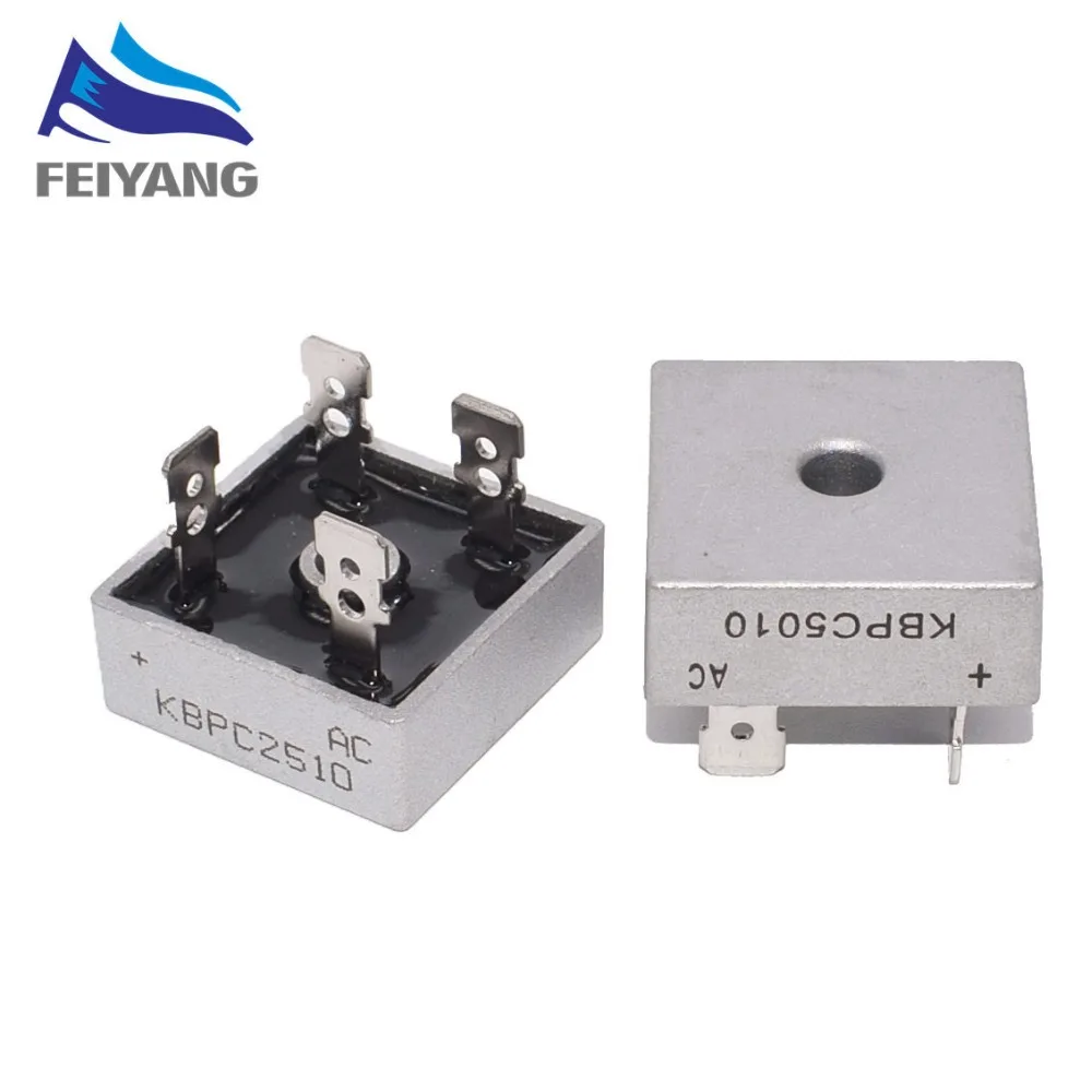 

1PCS KBPC5010 50A 1000V/KBPC2510 25A 1000V/KBPC3510 35A 1000V Diode Bridge Rectifier KBPC5010/KBPC2510/KBPC3510