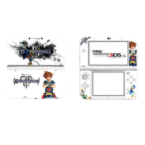 Игры Kingdom Hearts виниловая наклейка кожи Стикеры для нового 3DS XL LL шкуры Стикеры s для нового 3dsll Винил Защитная Наклейка - Цвет: DSLL0131