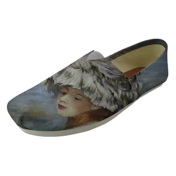 

Men Flats Shoes Male Loafers Casual Comfortable Light Boys Lazy Sip on Flat Beautiful Child Painting for Pierre Auguste Renoir