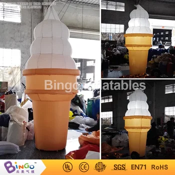 

big inflatable ice cream with led lighting 3m high or customize size flashing toy
