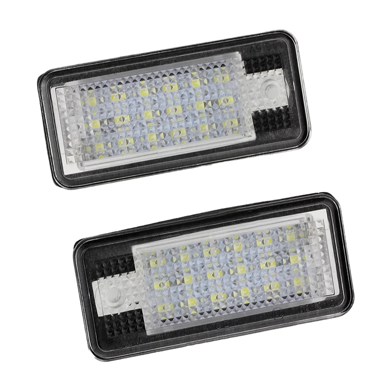 

2x 18 LED License Number Plate Light Lamp For Audi A3 S3 A4 S4 B6 A6 S6 A8 S8 Q7