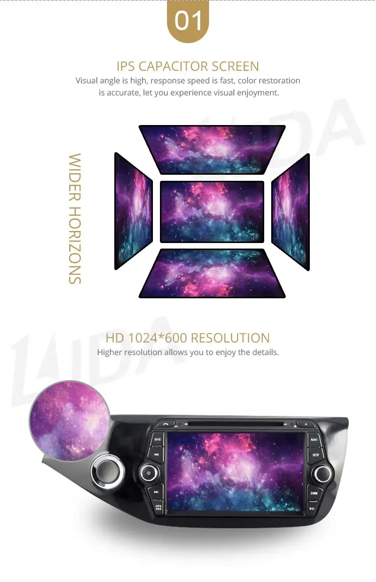 Discount LJDA Android 9.1 Car DVD Player For KIA Ceed 2013 2014 2015 GPS Navigation 2 Din Car Radio Multimedia WIFI Stereo IPS Auto Audio 3