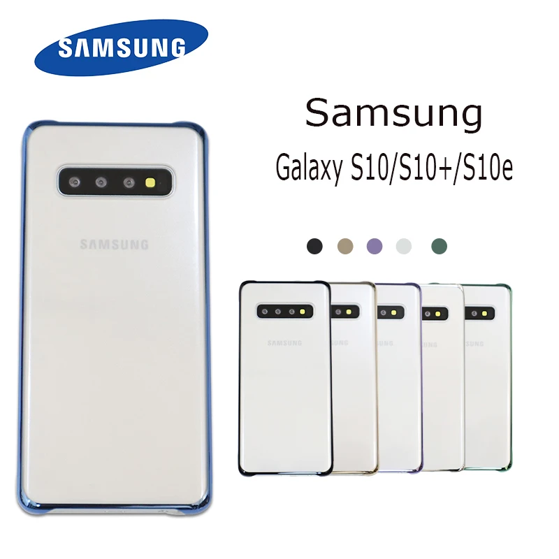samsung S10 чехол Прозрачный чехол для Galaxy s10 S10 плюс S10+ S10E Crystal Clear покрытие жесткий защитный чехол для ПК Капа