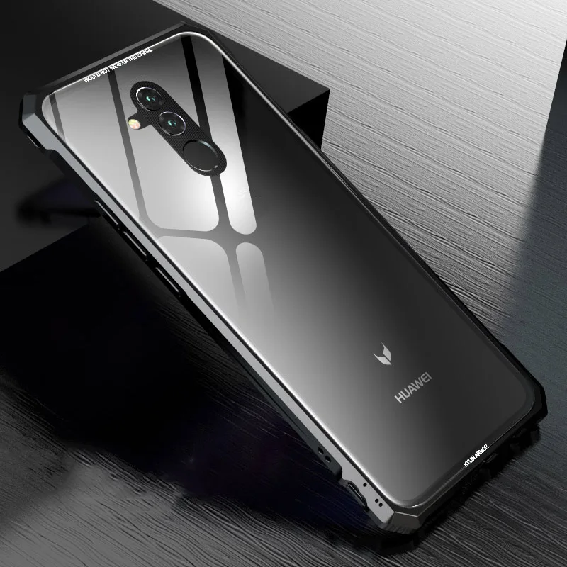 Роскошный стеклянный чехол для huawei mate 20 Pro Алюминиевый металлический бампер