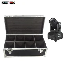 Кейс с 2/4/6/8 шт. 10Вт кзсв мини светодиодная лампа с движущимся световым лучом, луч света DJ Мини светодиодный настенный светильник