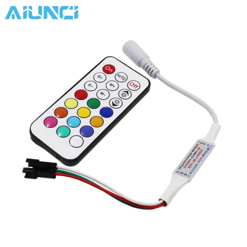 21Key WS2811/WS2812B светодио дный пикселей RGB контроллер удаленного Беспроводной РФ