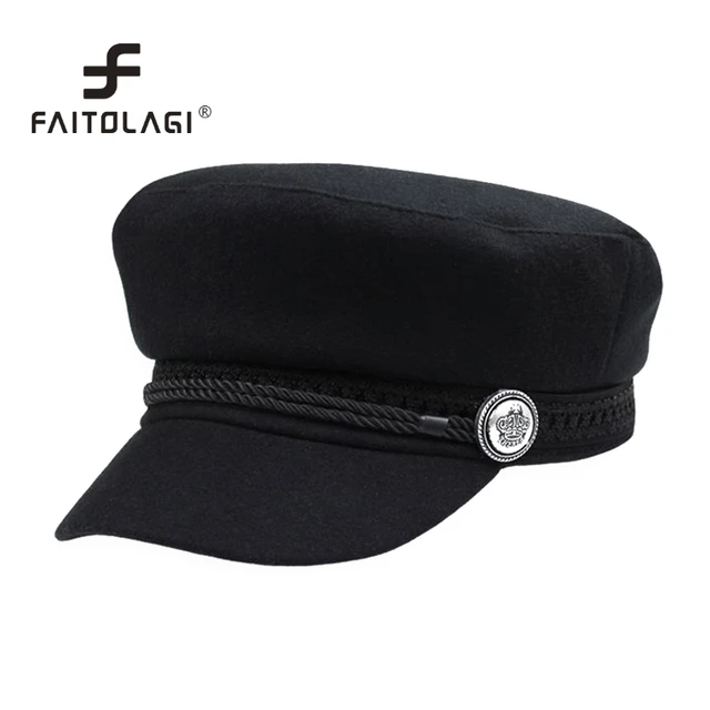 flat military hat