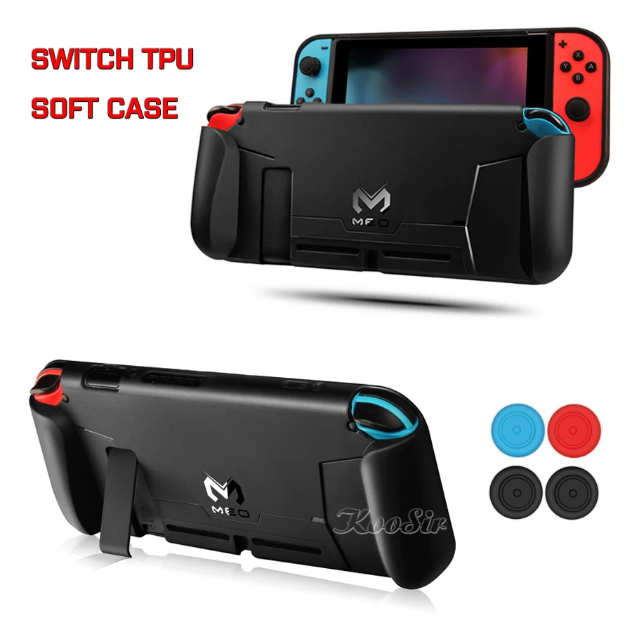 

Nintend Switch Console TPU Protective Grips Case with 4 Game Cards Storage BOX Nintendoswitch Cover Shell for Nintendo Switch