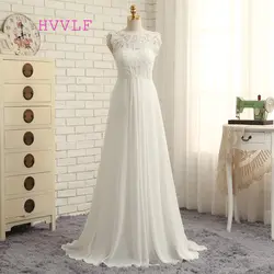 Vestido De Noiva 2019 пляжные свадебные платья а-силуэта с рукавами-крылышками шифоновое кружевное винтажное свадебное платье свадебные платья HVVLF