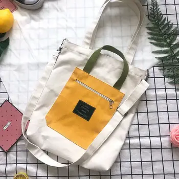 

Fashion College Wind Women's Shoulder Bag Large Capacity Canvas Messenger Bag Leisure Travel handbag