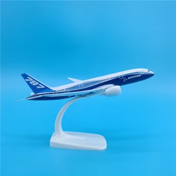 

20cm prototype airlines Boeing 787-800 alloy aircraft model prototype B787 airplane airbus model aviation decoration toy gift