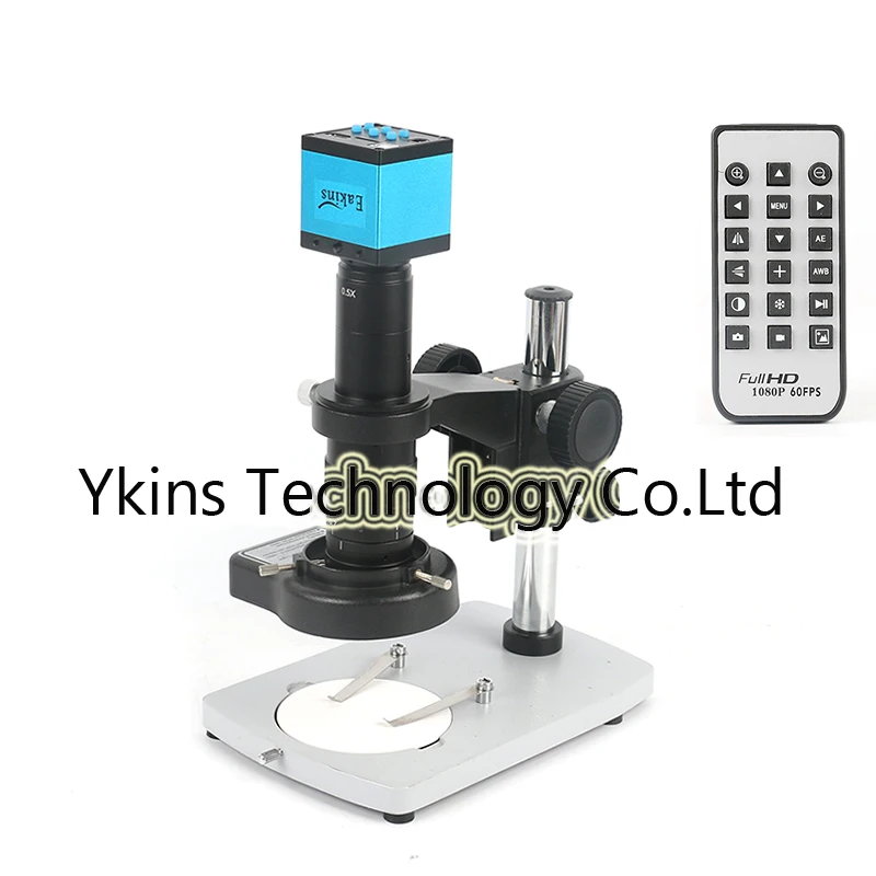 

HD 16MP 1080P Industrial Digital Video Microscope Camera + Metal Stand + 144 LED Ring Light + 180X C-MOUNT Lens for PCB