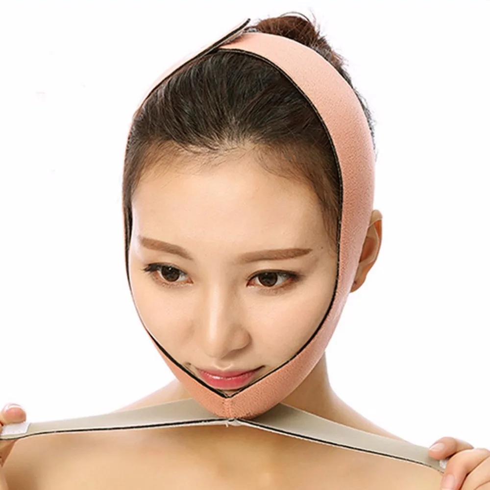 Anti Wrinkle V Line Half Face Cheek Lift Slimming Strap Chin Face Slim Mask Belt Facial