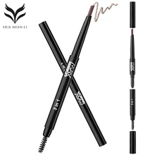 Водостойкий карандаш для бровей 3 в 1, многофункциональная кисть для бровей, пудра для бровей, натуральный стойкий стереоскопический косметический макияж для глаз