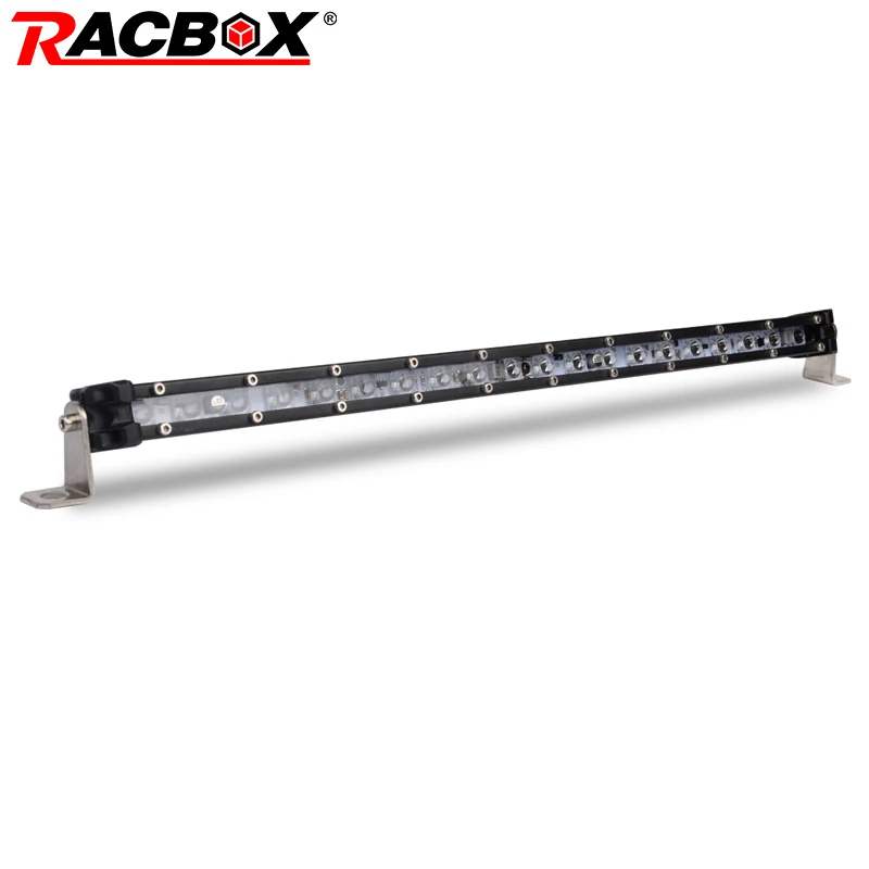 Тонкая Однорядная световая балка RACBOX 20 Вт 17 дюймов мини светодиодная панель