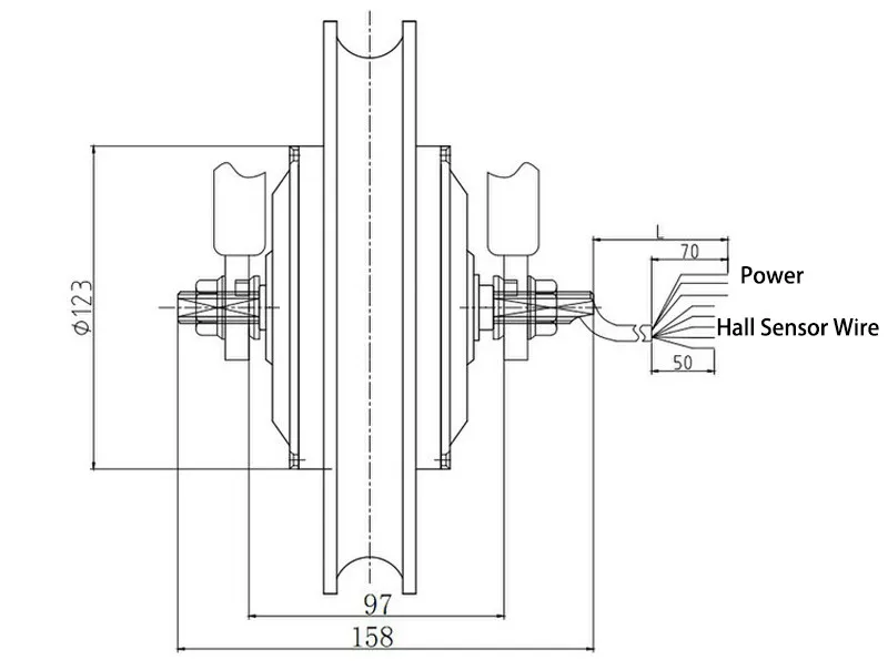 Sdyitn 12/14 дюйма 36V 250W спереди/сзади всего-мопеда, мопедное моторколесо, мотор для центрального движения колеса