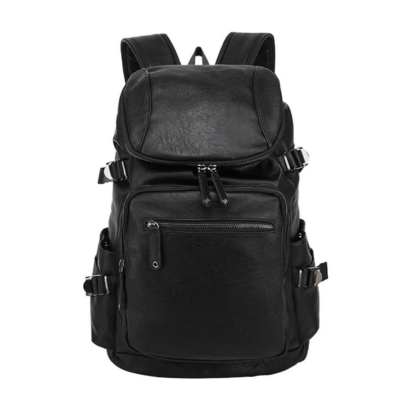 MAGIC UNION nuevo cuero hombres Mochila de viaje Casual bolsas de aceite de cera bolsos de cuero del ordenador portátil estilo de la Universidad mochilas Mochila Zip hombres MAGIC UNION nuevo cuero hombres Mochila de viaje Casual bolsas de aceite de cera bolsos de cuero del ordenador portátil estilo de la Universidad mochilas Mochila Zip hombres