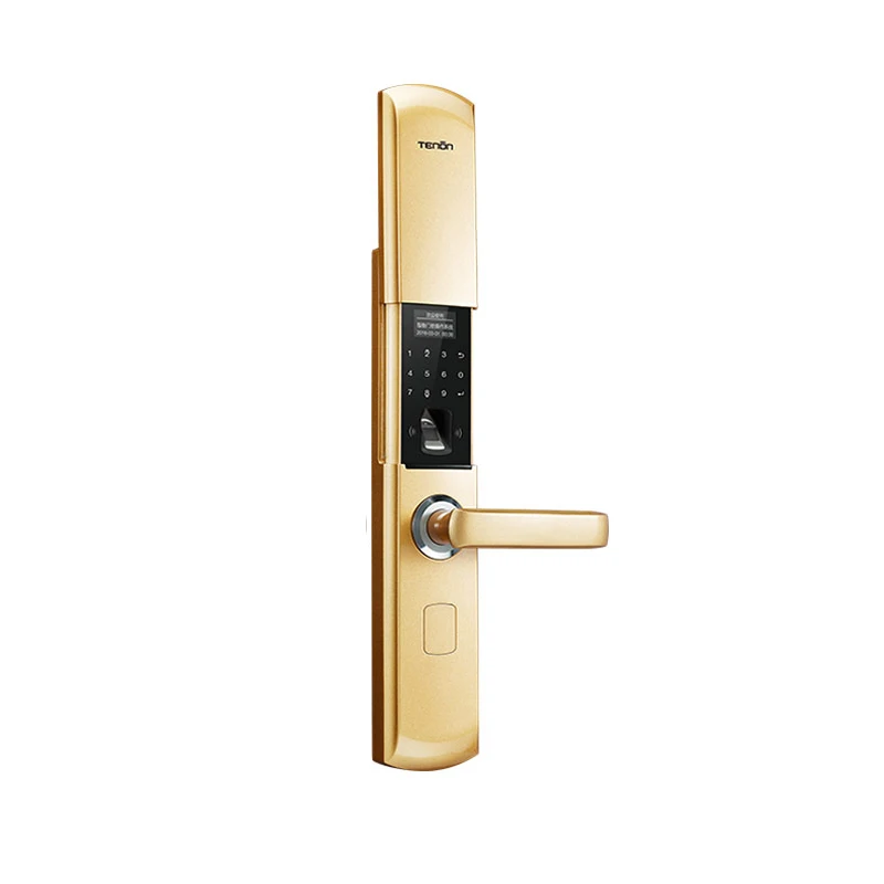 

T8E Green Bronze/ Champagne Gold/Red Bronze Intelligent Electronic Combination Lock Fingerprint Door Lock Anti-theft lock