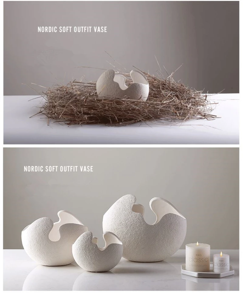 Прямые продажи, китайские фарфоровые вазы Цзиндэчжэнь, креативные, современный стиль, белые керамические вазы для свадьбы, украшения дома, подарок 5