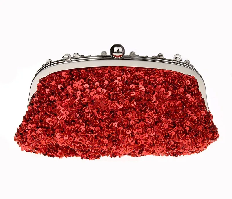 Дизайн, красная китайская женская Свадебная вечерняя сумка, клатч, сумочка, стильная вышито бисером с блестками, вечерние сумочки для невесты, сумка для макияжа 03396-1