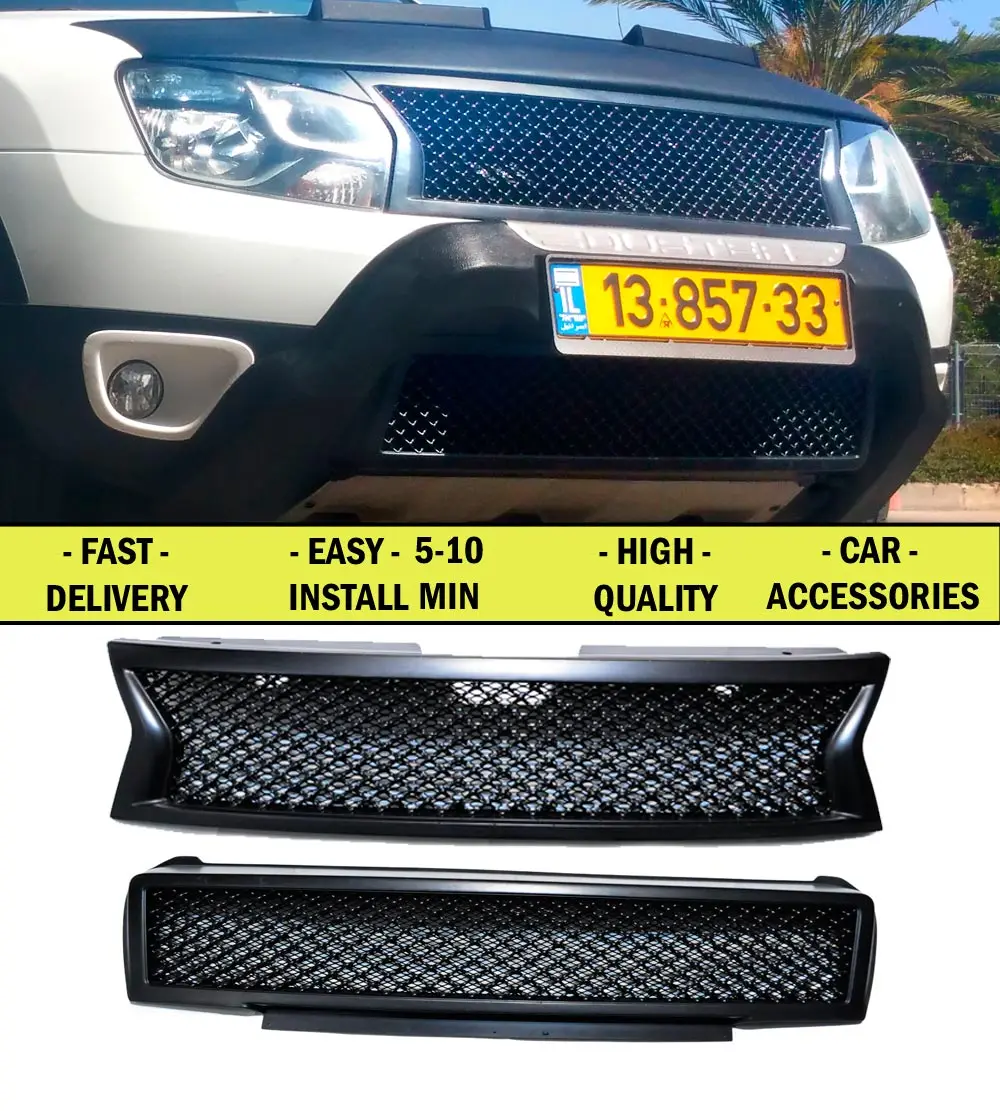 Radiator grille for Renault \ Dacia Duster 2010 FL 2015 pcs ABS plastic
