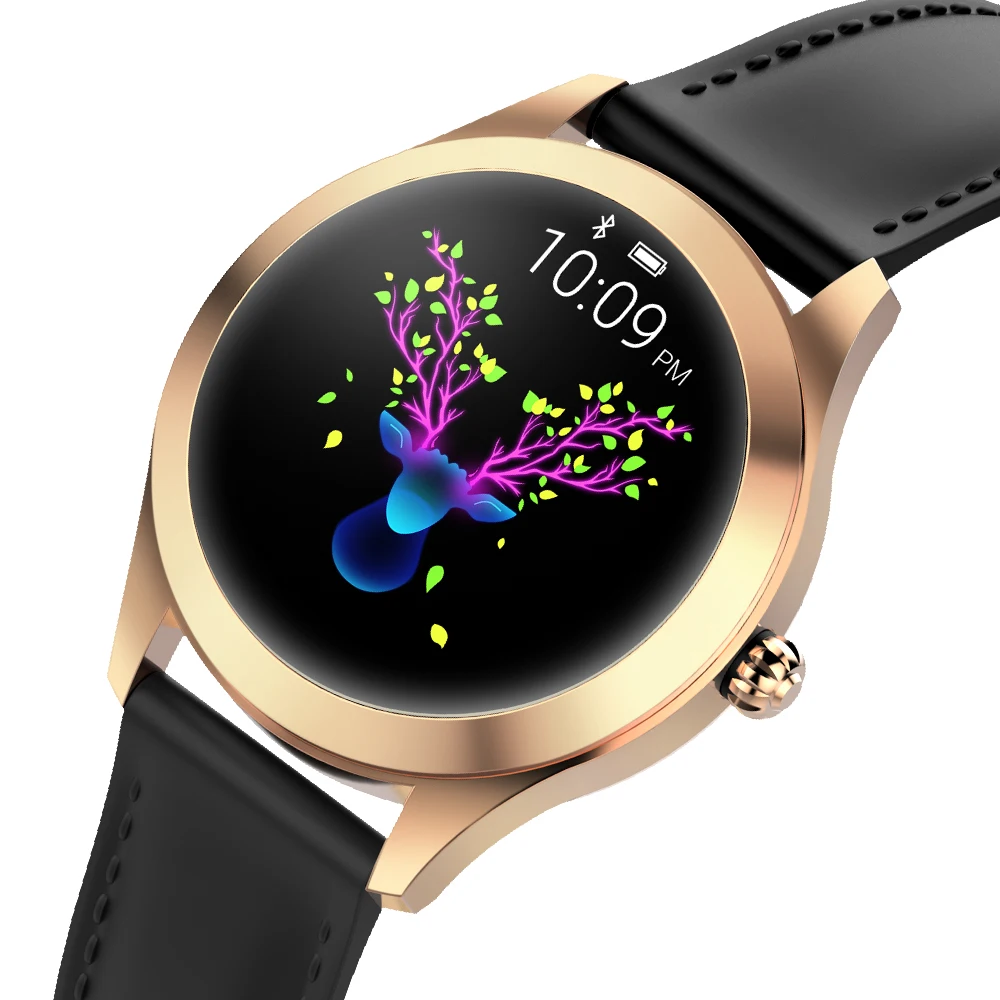 Топ Модные Часы Smart Watch Для женщин KW10 IP68 водонепроницаемый мульти-режимы шагомер сердечного ритма Фитнес браслет для девушек