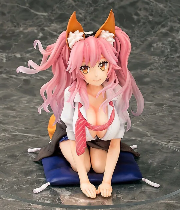 

Fate Grand Order Caster Tamamo no Mae Fox School Girl Version Statue PVC Action Figure Model Toys