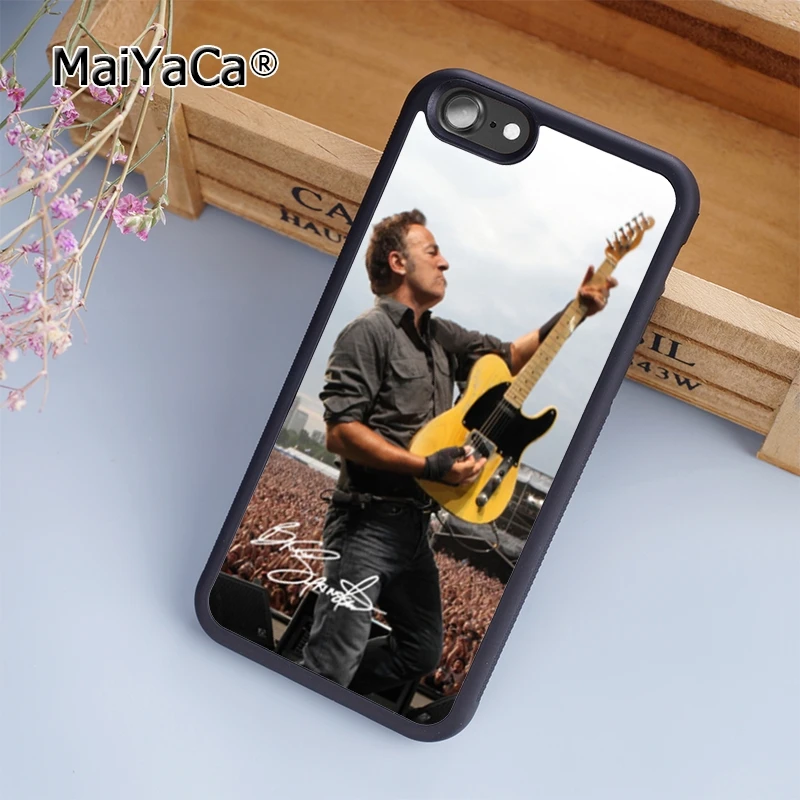 

MaiYaCa Bruce Springsteen signed Phone Case Cover For iPhone 5 5s SE 6 6s 7 8 plus 10 X Samsung Galaxy S6 S7 S8 edge plus Note 8