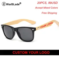Логотип бамбука стопы Солнцезащитные очки для женщин Для мужчин деревянный Солнцезащитные очки для женщин Для женщин оригинальные