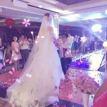 

Perspective Spandex Weeding Accessories Flower Handmade Single Layer Hair-comb Mesh 3 Metters Pure White