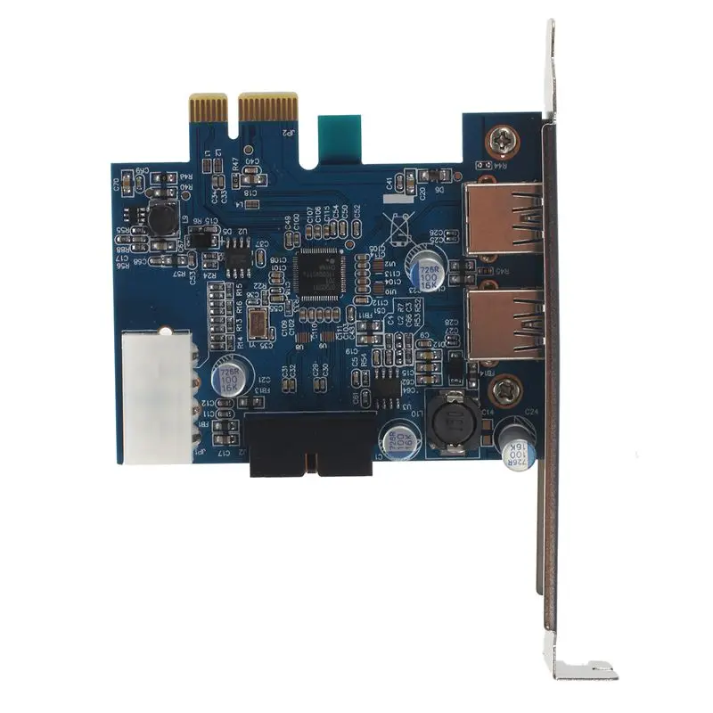PCI Express E карта 2 порта концентратор адаптер + USB 3 0 Передняя панель 5 Гбит/с высокая