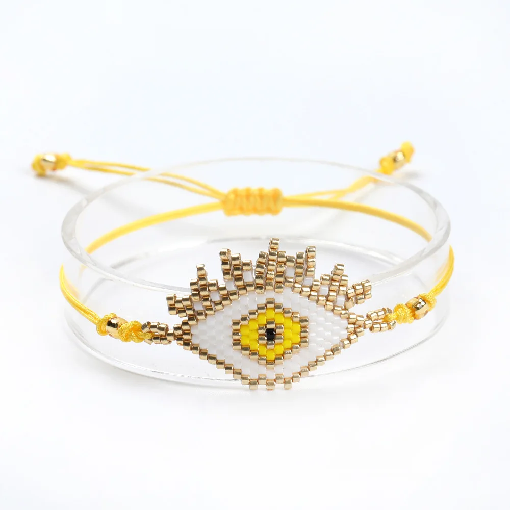 

Multicolor Crown MIYUKI Seed Beads Bracelet Charm Handmade Jewelry Ethnic Woven Fine Jewelry Gift Fashion Trendy Accessories