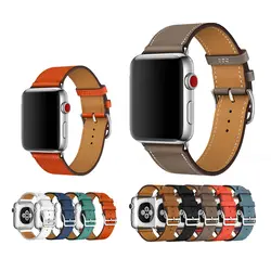 Кожаный браслет для Apple Watch ремешок 42 мм/38 мм iWatch серии 3 2 1 текстурированная Epsom кожа wirst пояс высокого качества